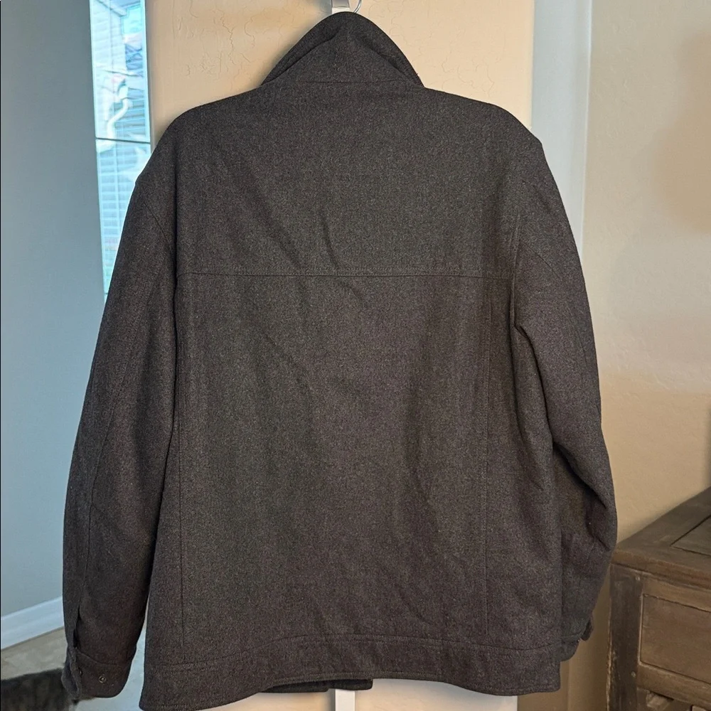 London Fog Men’s wool Charcoal coat